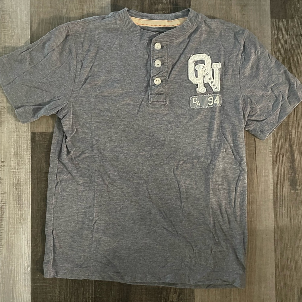 Boy’s Old Navy Charcoal T-Shirt with Embroidered Logo